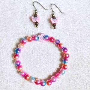 New✨Butterfly Earrings & Bracelet Set